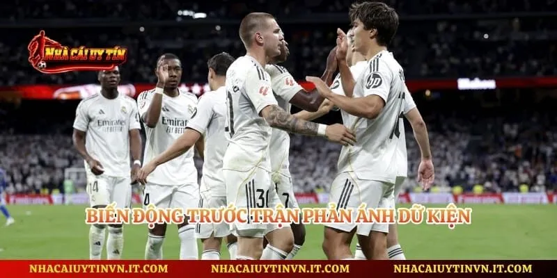 Biến động trước trận phản ánh dữ kiện