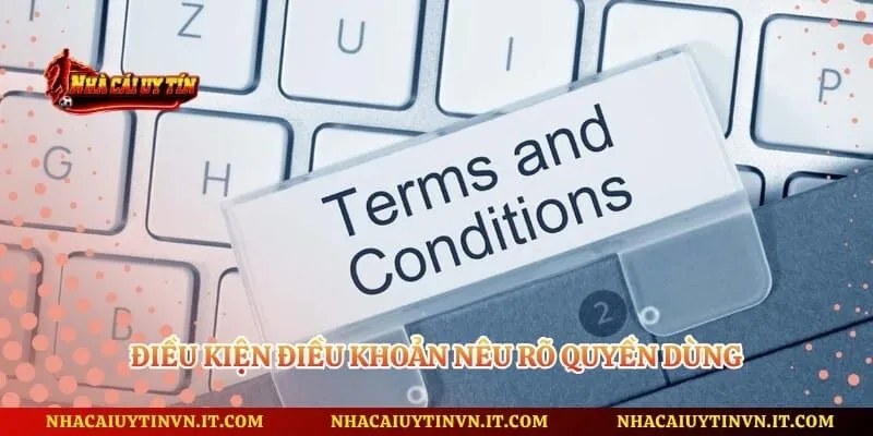 Điều kiện điều khoản nêu rõ quyền dùng