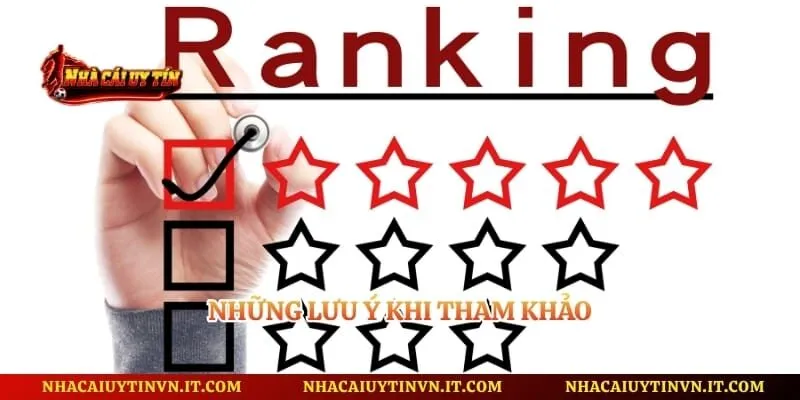 Những lưu ý khi tham khảo