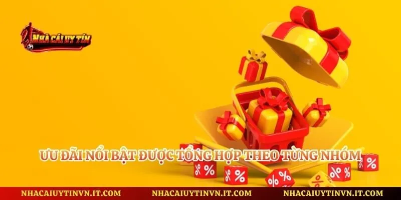 Ưu đãi nổi bật được tổng hợp theo từng nhóm